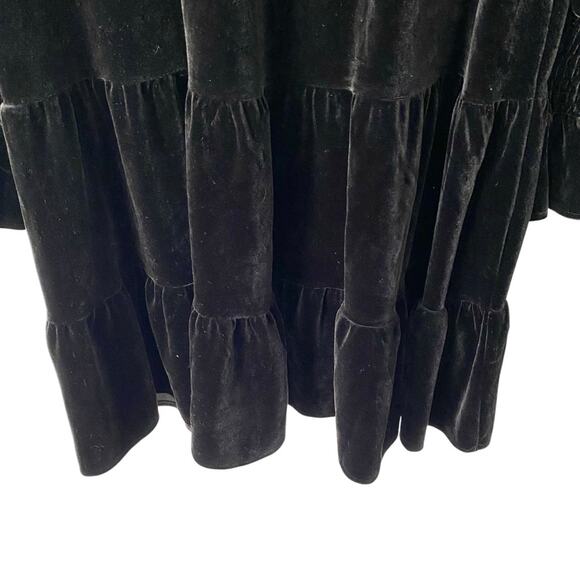Pomander Place by Tuckernuck Kenzo Black Velvet Dress size large - Picture 11 of 13